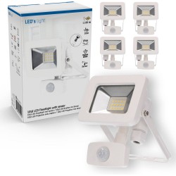 Proventa MOTION LED buitenlampen met bewegingssensor - 4 stuks - IP65 - 1100 lm - Wit