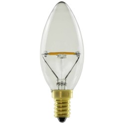 Segula 55250 LED-lamp Energielabel G (A - G) E14 Kaars 1.5 W = 10 W Warmwit (Ø x l) 35 mm x 100 mm 1 stuk(s)