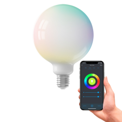 Calex Slimme Ledlamp - G125 E27 55w Rgb En Cct